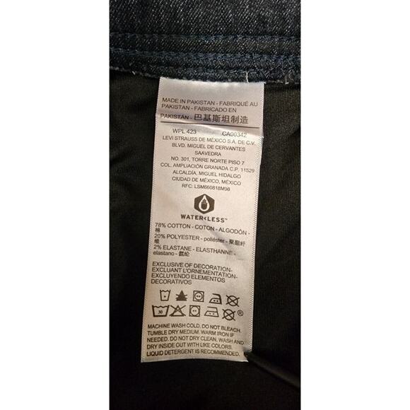 Signature Levi Strauss Totally Shaping Skinny Blue Denim Jeans Size 8/29W - Picture 14 of 14